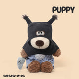 Thief Puppy Stuffed Animal Plush Toy, Funny Dog Plushies
