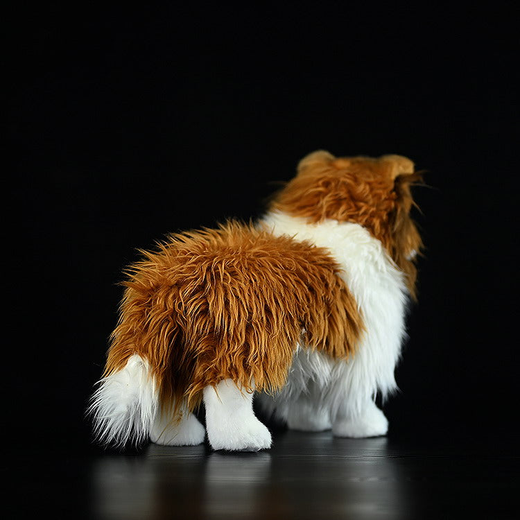 Realistic Shetland Sheepdog Stuffed Animal Plush Toy, Sheltie Plushies