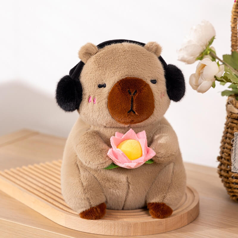 Cute Capybara Stuffed Animal Plush Toy, Relaxed Capybara Plushies