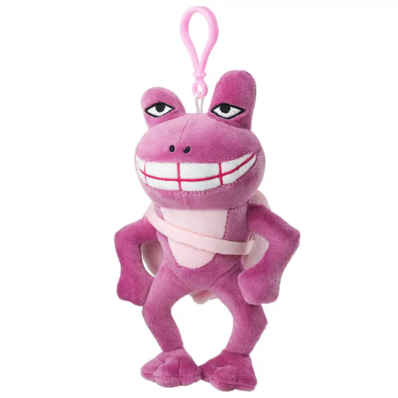 Luck Frog Plush Bag Charm, Kawaii Animal Keychain