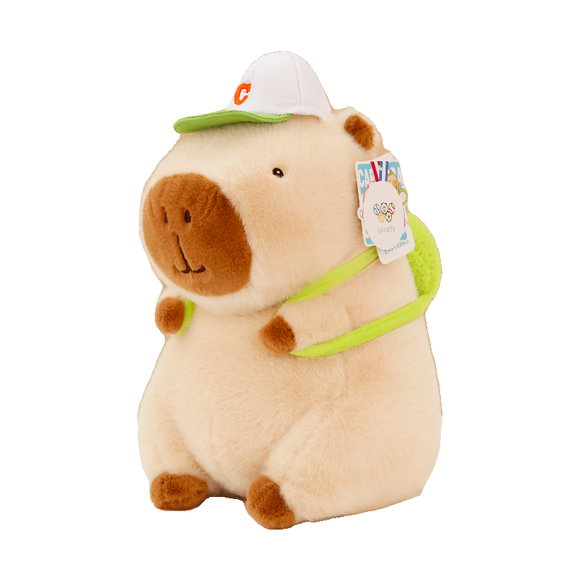 Cute Capybara Plush Toy with Backpack, Kawaii Capybara Stuffed Animal Plushie