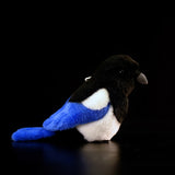Realistic Eurasian Magpie Bird Stuffed Animal Plush Toy