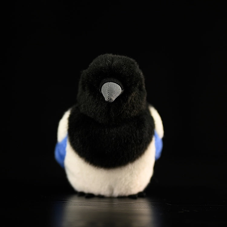 Realistic Eurasian Magpie Bird Stuffed Animal Plush Toy