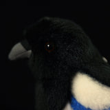 Realistic Eurasian Magpie Bird Stuffed Animal Plush Toy