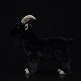 Realistic Black Goat Stuffed Animal Plush Toy
