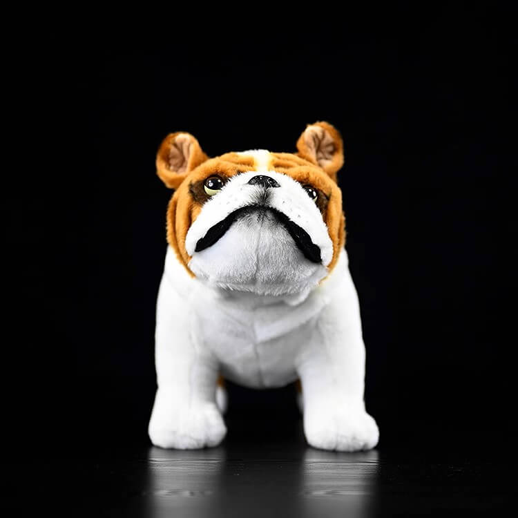 Realistic Bulldog Stuffed Animal Plush Toy, Lifelike Plushies