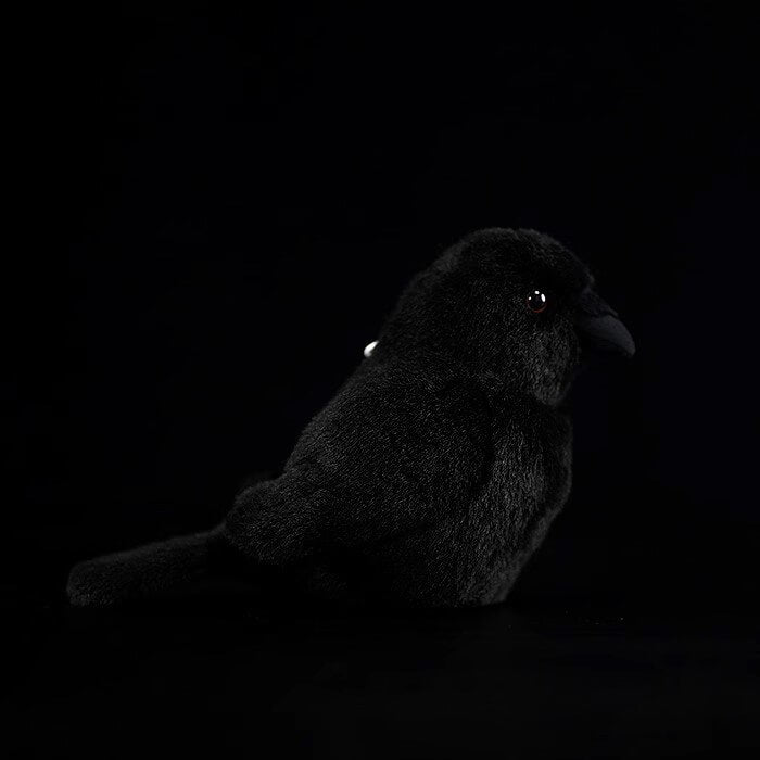 Realistic Chubby Crow Bird Stuffed Animal Plush Toy