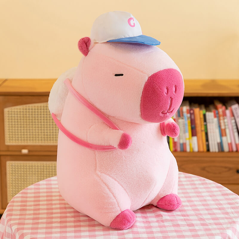 Cute Capybara Plush Toy with Backpack, Kawaii Capybara Stuffed Animal Plushie
