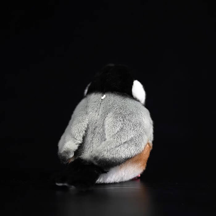 Realistic Bearded Reedling Bird Stuffed Animal Plush Toy