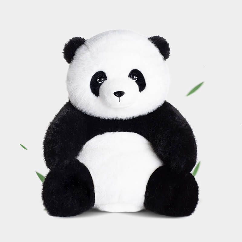 Realistic Stuffed Panda Plush Toy, Lifelike Panda Plushies
