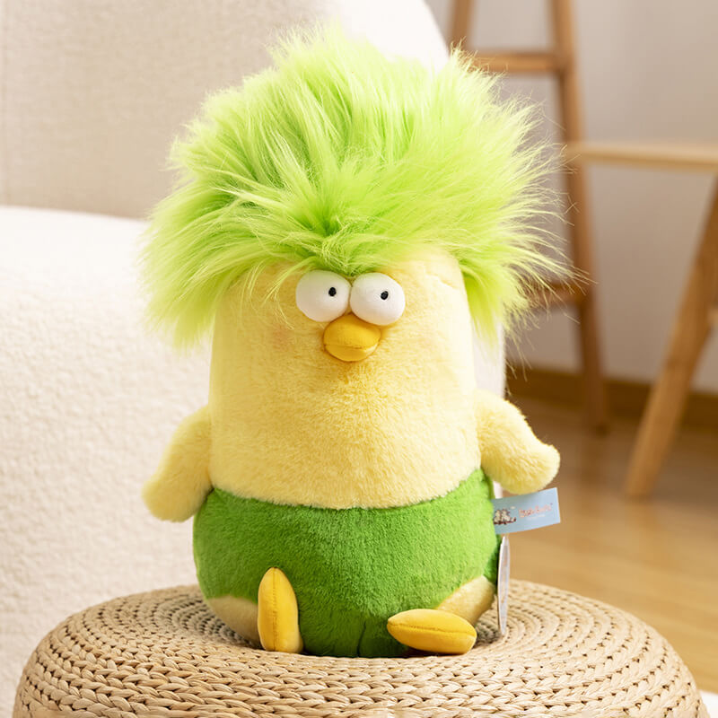 Afro Chick Stuffed Animal Plush Toy, Chicken Plushies