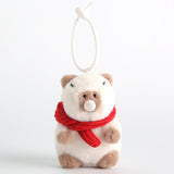 Cute Capybara Wearing Scarf Stuffed Plush Toy, Lazy Animal Plushies