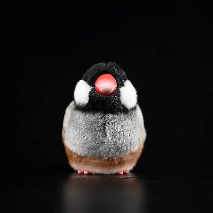 Realistic Bearded Reedling Bird Stuffed Animal Plush Toy