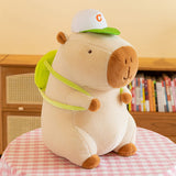 Cute Capybara Plush Toy with Backpack, Kawaii Capybara Stuffed Animal Plushie