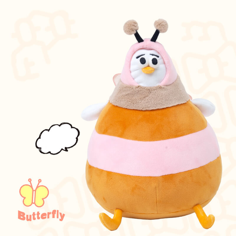 Chubby Vegetable Seagull Stuffed Animal Plush Toy