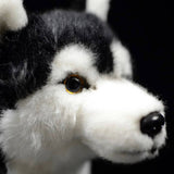 Realistic Bi-eyed Husky Dog Stuffed Animal Plush Toy, Lifelike Plushies