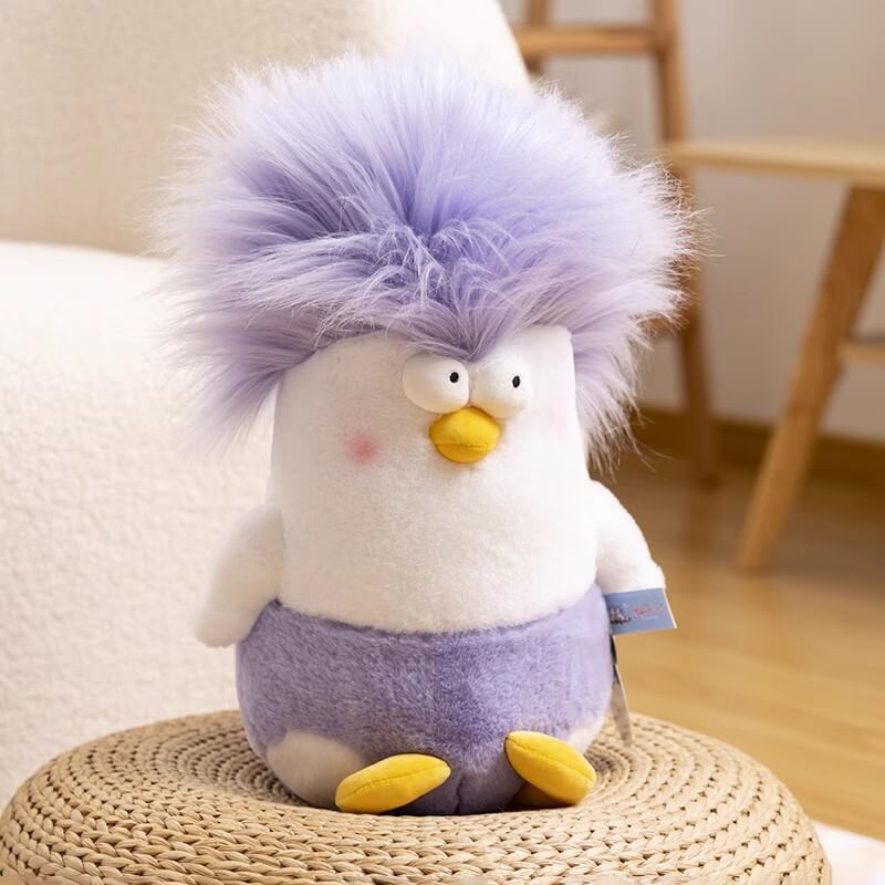 Afro Chick Stuffed Animal Plush Toy, Chicken Plushies