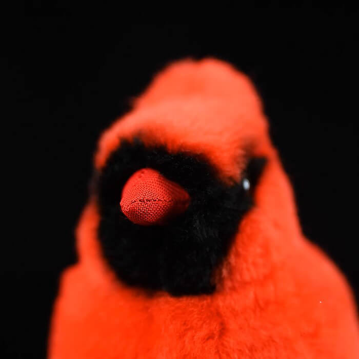 Realistic Northern Cardinal Bird Stuffed Animal Plush Toy
