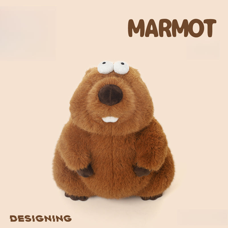Funny Marmota Stuffed Animal Plush Toy (Woodchuck, Grounghog)