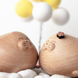 Chubby Wood Seal Couple With Magnets