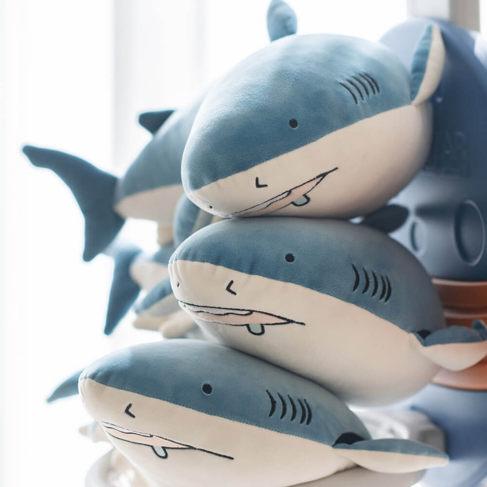 White Shark Plush Stuffed Animal Pillow