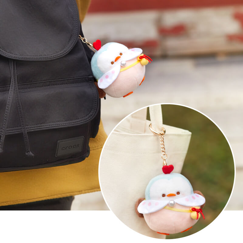 Cute Cartoon Bird Keychain