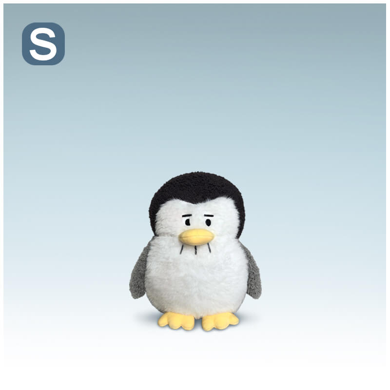 Afro-hair Penguin Stuffed Plush