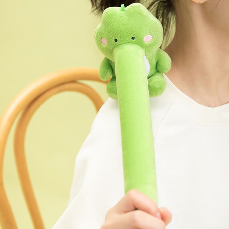 Long Nose Crocodile Stuffed Plush Toy, Body Massage Hammer