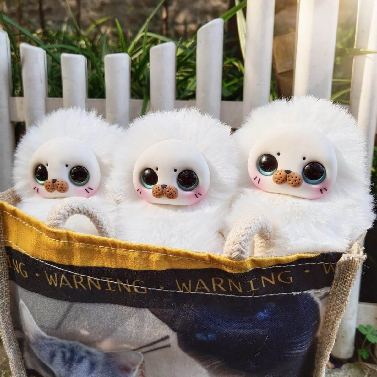 Handmade Polymer Clay Seal Plush Toy