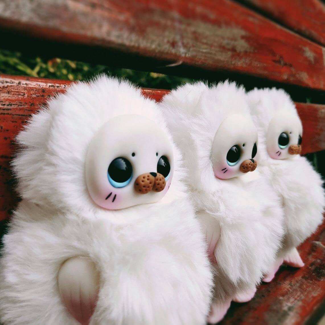 Handmade Polymer Clay Seal Plush Toy