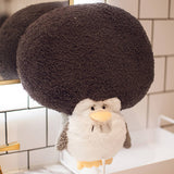 Afro-hair Penguin Stuffed Plush, Funny Animal Plush Toy