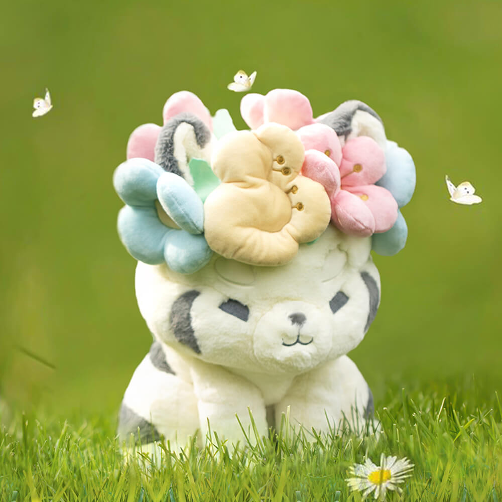 Cartoon White Tiger Stuffed Animal