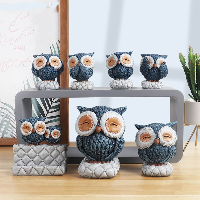 Resin Owl Figurines