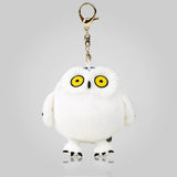 Round Snowy Owl Bag Charm