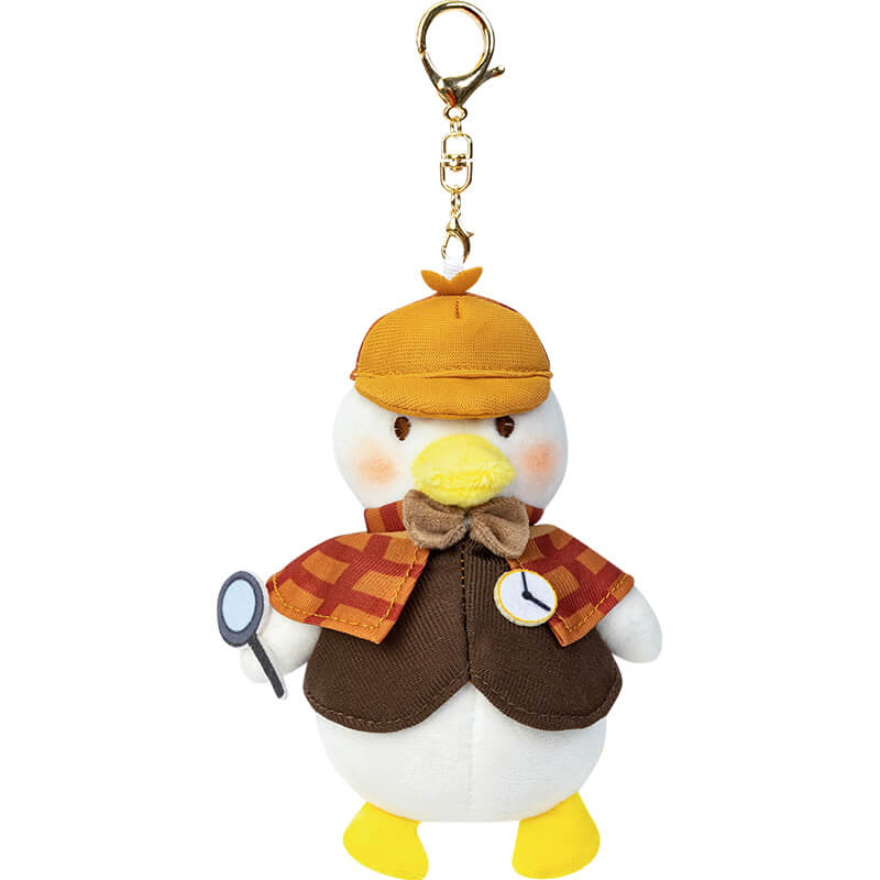 Cute Detective Duck Stuffed Animal Bag Charm