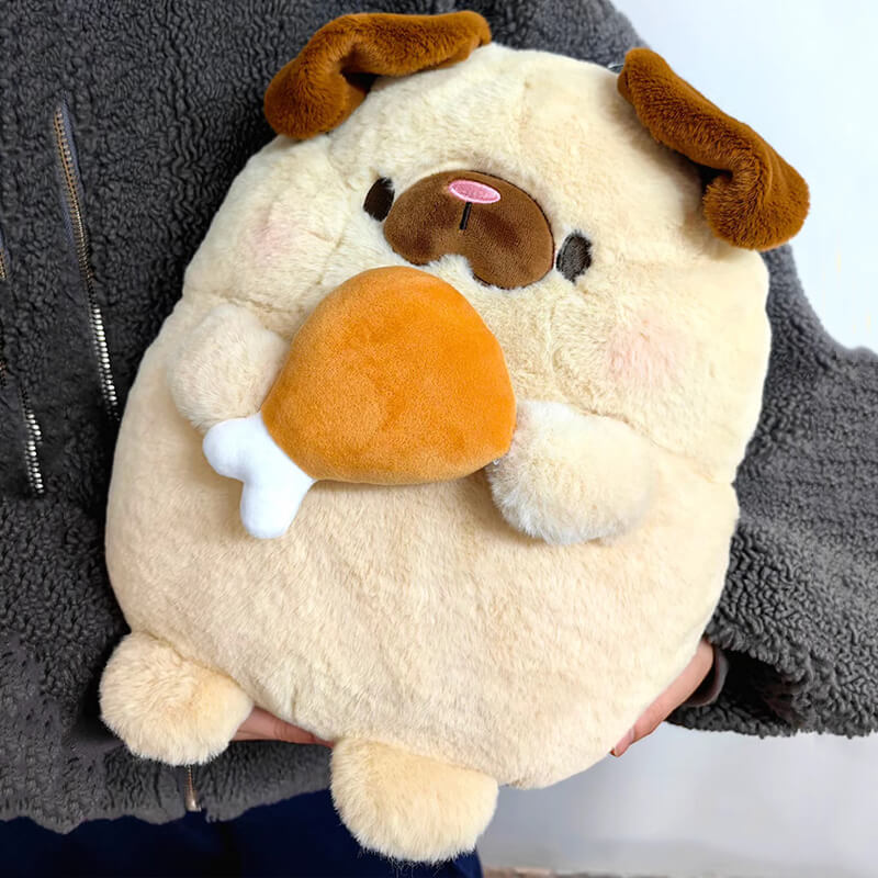 Cartoon Greedy Dog Stuffed Animal Plush Toy, Cute Plushies