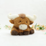 Water Buffalo Plush Bag Charm, Animal Stuffed Keychain