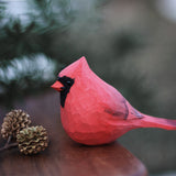 Handmade Carved Bird Figurine