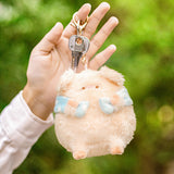 Adorable Bath Piggy Plush Bag Charm, Stuffed Animal Keychain