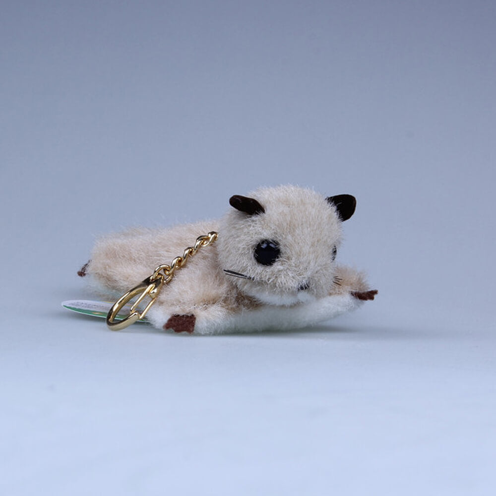 Plush Flying Squirrel Bag Charm, Stuffed Animal Keychain