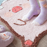 Cute Sleepy Pig Shaped Area Rug, Pig Carpet