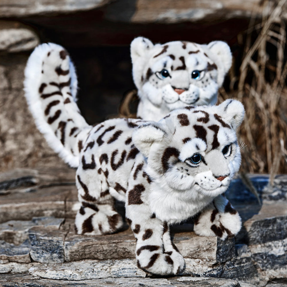 Realistic Snow Leopard Stuffed Plush Toy