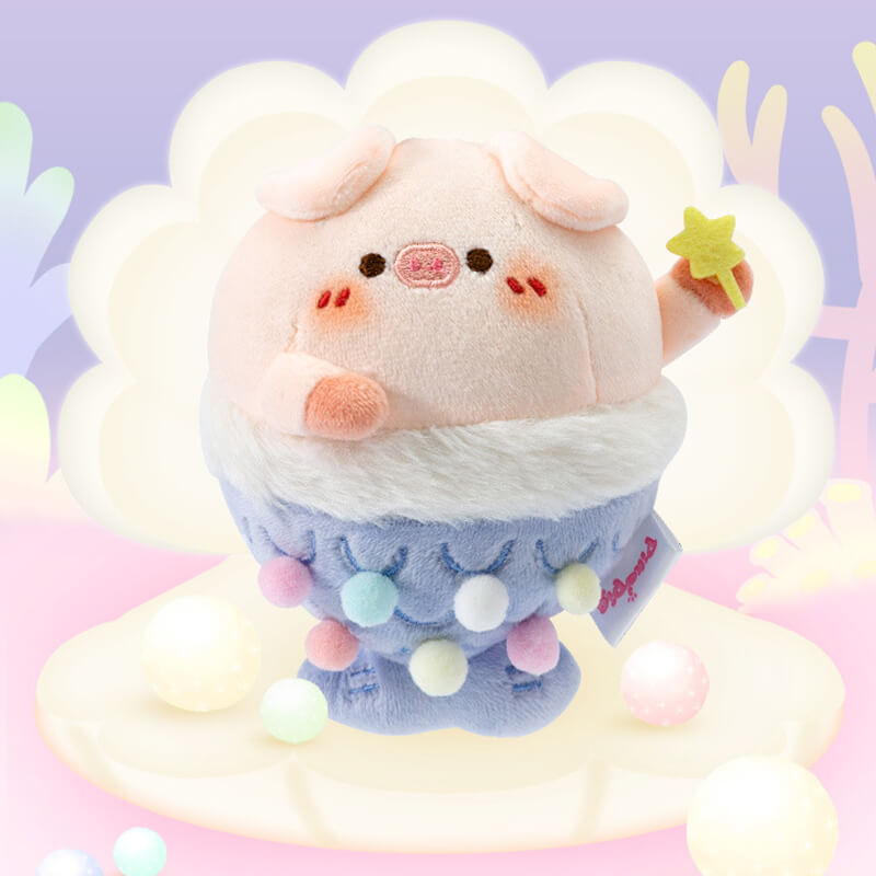 Cute Pig Mermaid Plush Doll Bag Charm