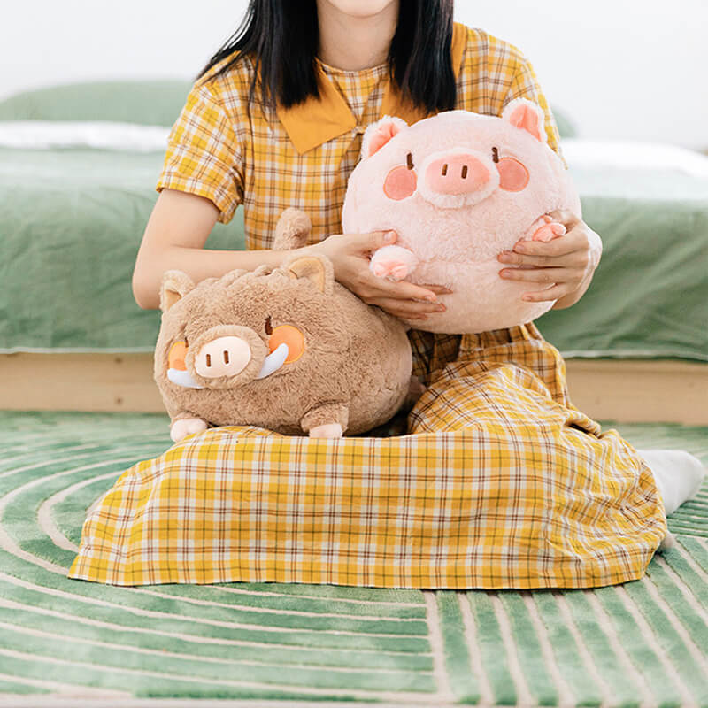 Soft Chubby Pig Plush Hugging Pillow Stuffed Animal Doll Toy