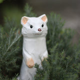 Handmade Carved Ferrets Figurine