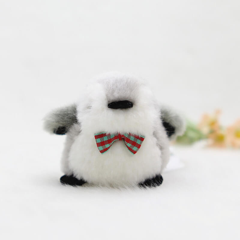 Cute Couple Penguin Keychain Bag Charm With Magnet
