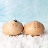 Chubby Wood Seal Couple With Magnets