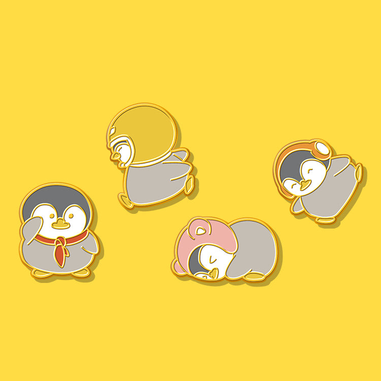 Cute Penguin Enamel Pin, Kawaii Animal Brooch