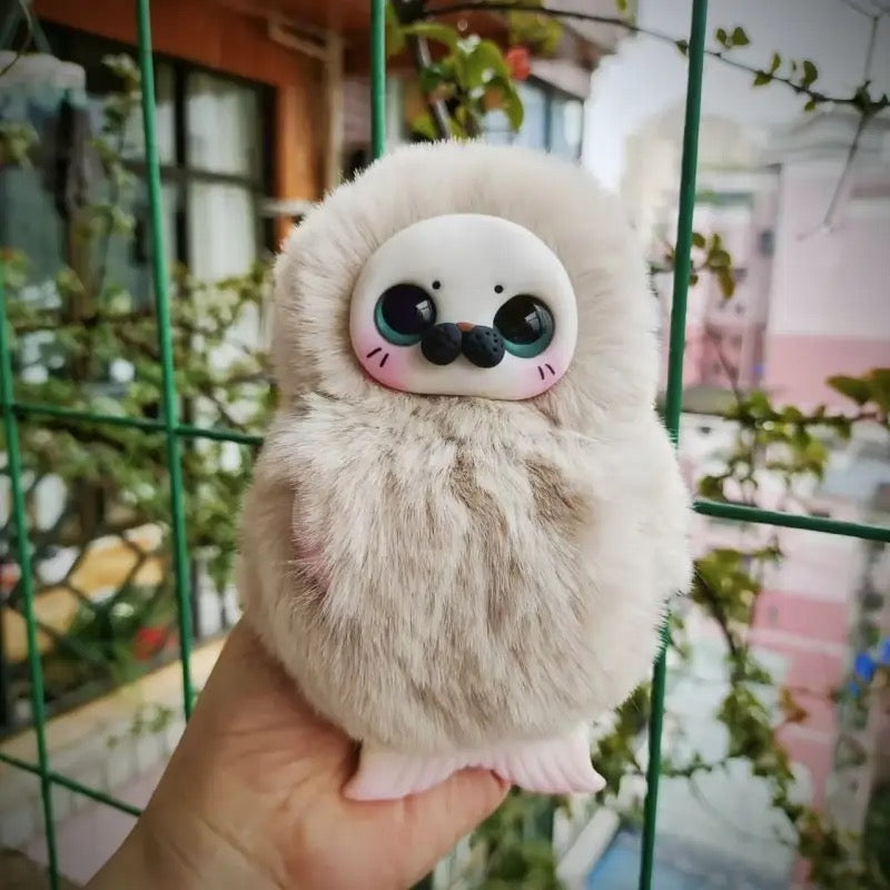 Handmade Polymer Clay Seal Plush Toy