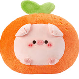 Chubby Pig Fruit Pillow